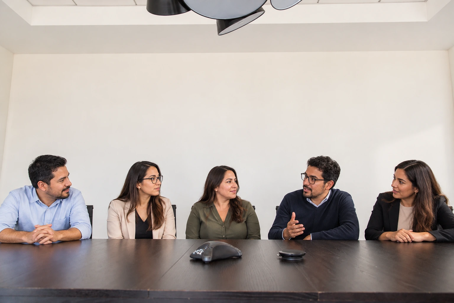 Equipo de recursos humanos en reunión